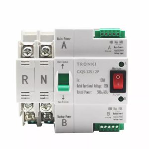 DIN rail dual relay module 2P 4P CjQ5 four-pole dual power automatic transfer switch