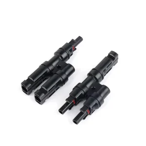 One in two out MC4 T photovoltaic compatible connector for Solar Panel Control Solar etc